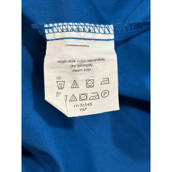 Van Heusen Mens Fitted Wrinkle-Free Blue Dress Shirt 15-15 1/2 M - Picture 6 of 10